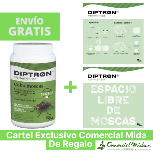 MasterFly Bait Cebo en polvo para Moscas 500g con cartel dosificador de regalo