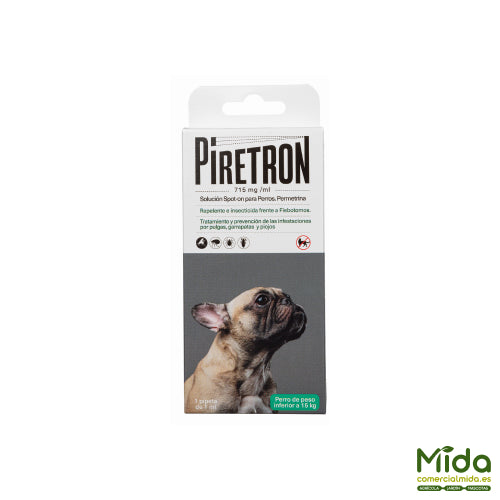 Quimunsa PIRETRON Solucion SpotOn Antiparasitario Perro menos de 15kg