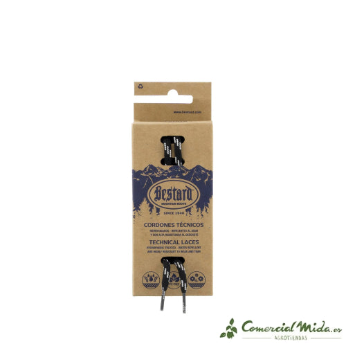 BESTARD PAR CORDONES TÉCNICOS NEGROS Y BLANCOS