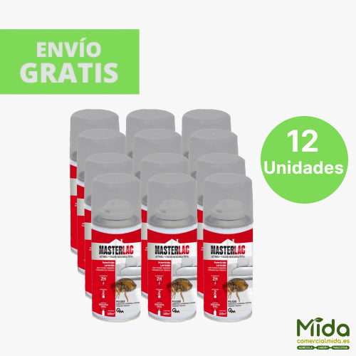 12 botes de MASTERLAC FOGGER 150ml Insecticida Larvicida para insectos domésticos