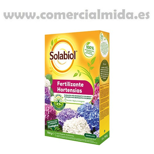 Fertilizante granulado para hortensias SOLABIOL 750g