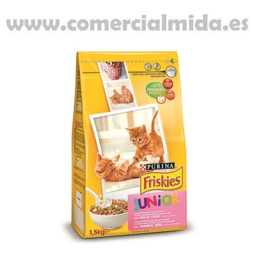 Pienso PURINA FRISKIES POLLO&LECHE&VERDURAS para gatitos