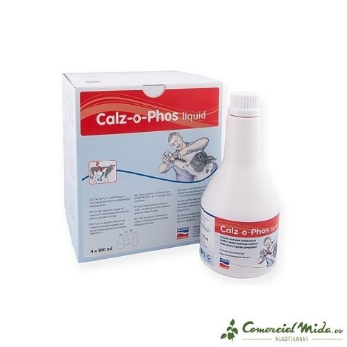 Pienso complementario Calz-O-Phos para vacas lecheras 4x500ml
