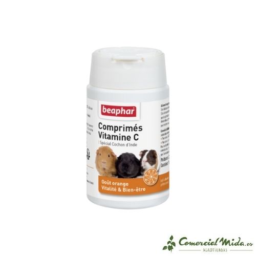 Vitamina C 50 comprimidos para cobayas de Beaphar