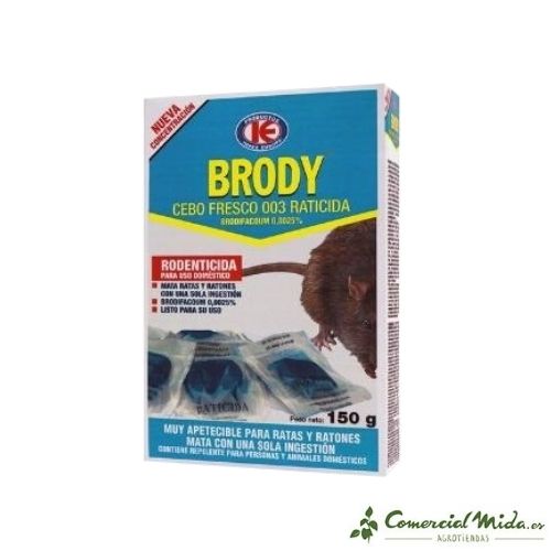 Brody Cebo Fresco 003 Raticida Brodifacoum 150 gr