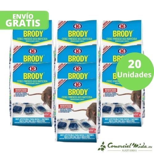 Brody Cebo Fresco 500 gr pack de 20 unidades