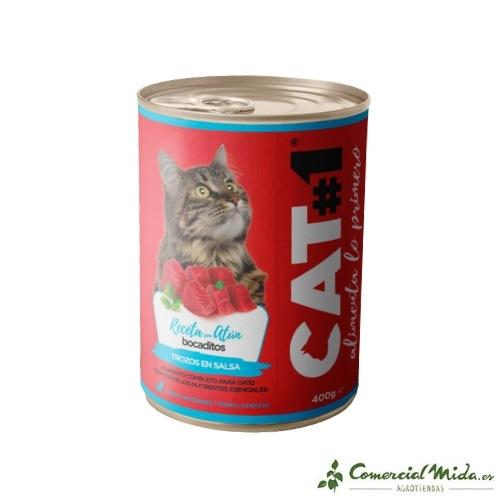 CAT-1 Comida Húmeda Gatos atun y cereales