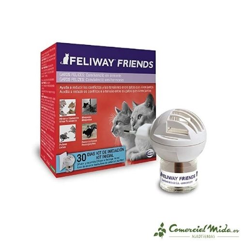 Pack difusor + recambio 1 mes 48 ml Feliway Friends de Ceva