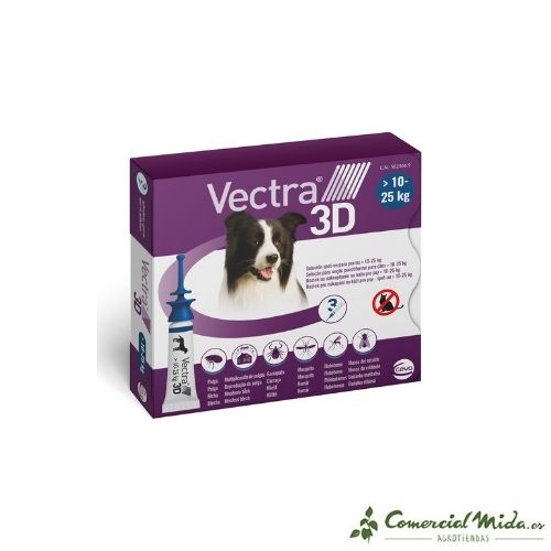 Pipetas Vectra 3D para perros medianos de Ceva