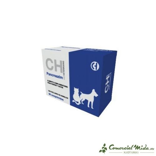 60 Comprimidos PANCREAZIM Cuidado Gastrointestinal Mascotas