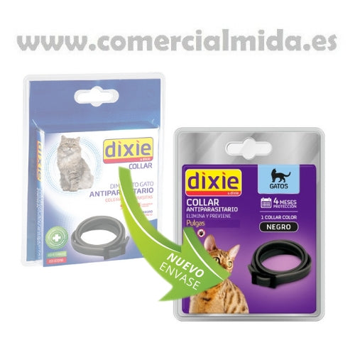 Collar antiparasitario DIXIE para gatos anti pulgas