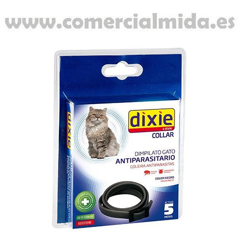 Collar antiparasitario DIXIE para gatos anti pulgas y garrapatas