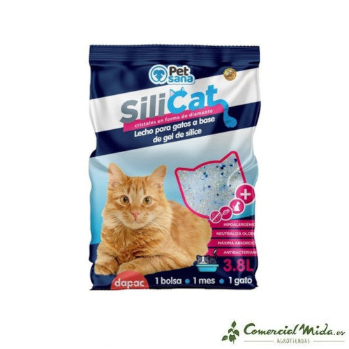 Gel de Sílice para Gatos SILICAT 3.8 L