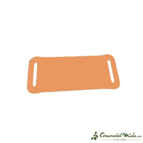 Crotal para collar 9,5 cm x 4 cm naranja de Insprovet