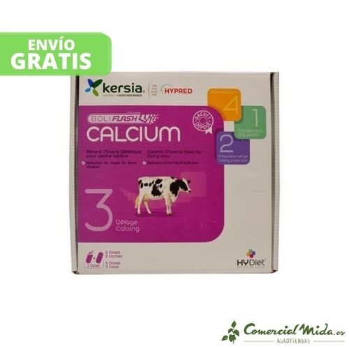 Boliflash Calcium de Kersia bolo oral para vacas lecheras