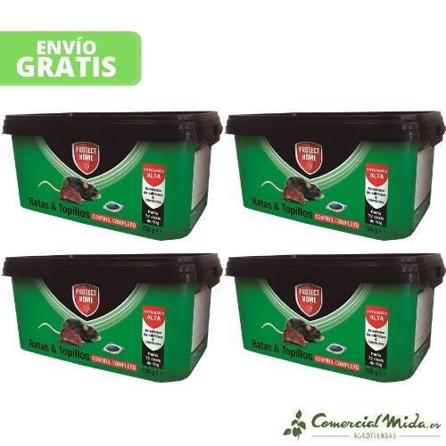 Protect Home Ratas y Topillos CM27 720g pack de 4 unidades