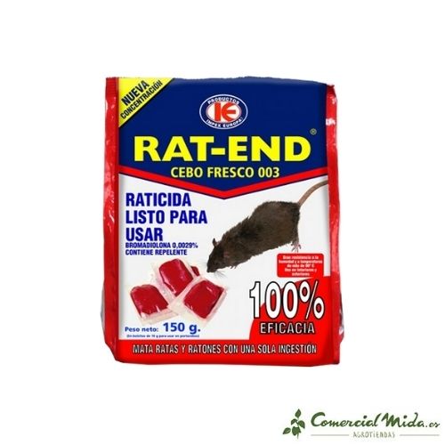RAT-END raticida cebo fresco 150 gr