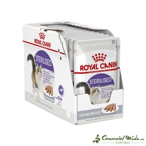 Paté Royal Canin Sterilised para gatos (12x85gr)