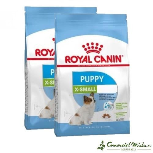 Pienso ROYAL CANIN X-SMALL PUPPY para perros miniatura cachorros (Hasta 10 meses) pack de 2 unidades