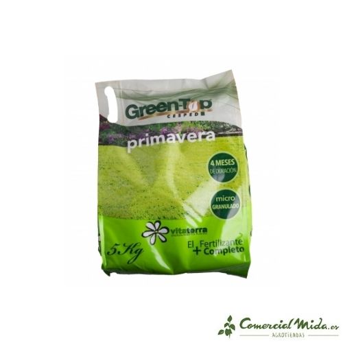 Abono Greentop de Césped Primavera 5 Kg de Vitaterra